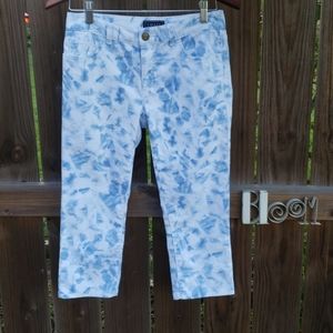 CHAPS Tie Dye Cropped Jeans